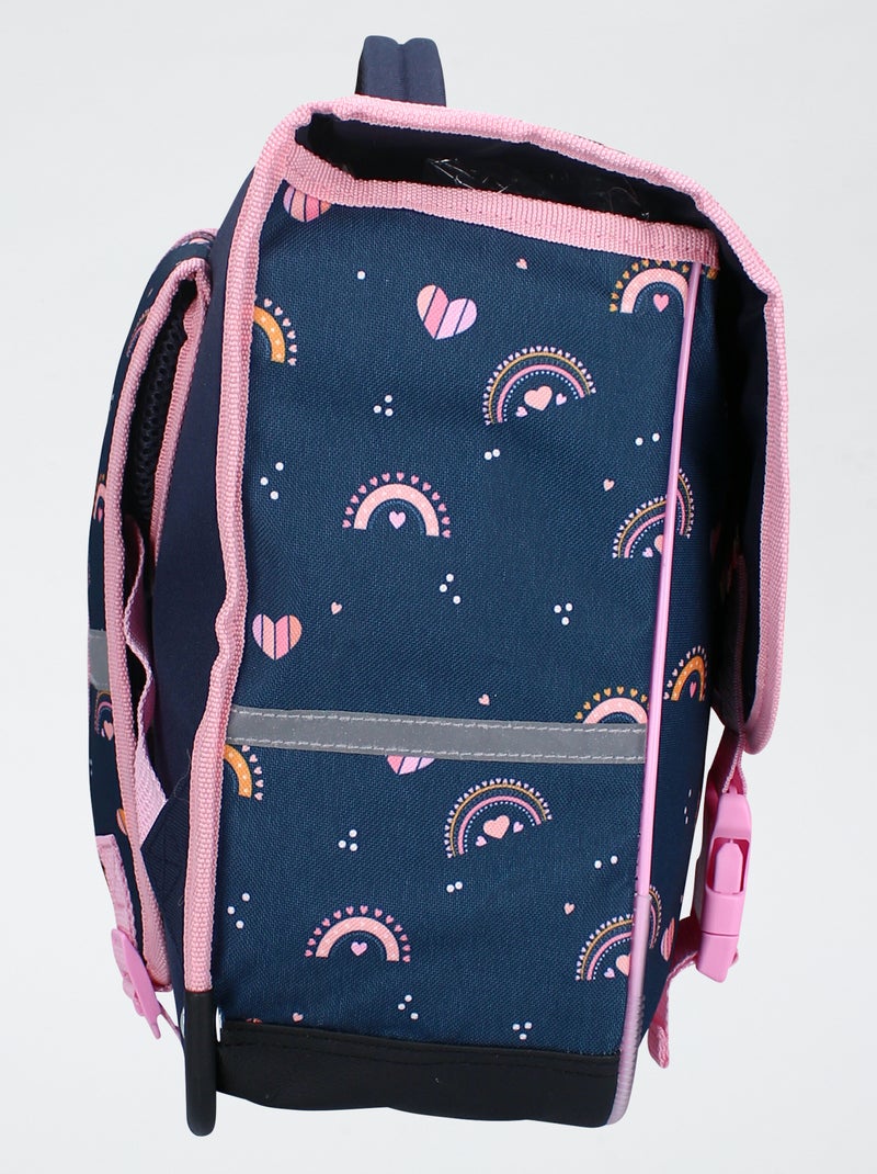 Cartable imprimé arc-en-ciel Bleu - Kiabi