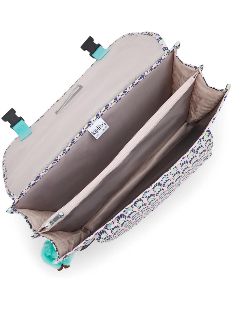 Cartable Kipling Preppy Coquillages 41 CM - 3 compartiments - Qualité Premium Bleu Rose - Kiabi