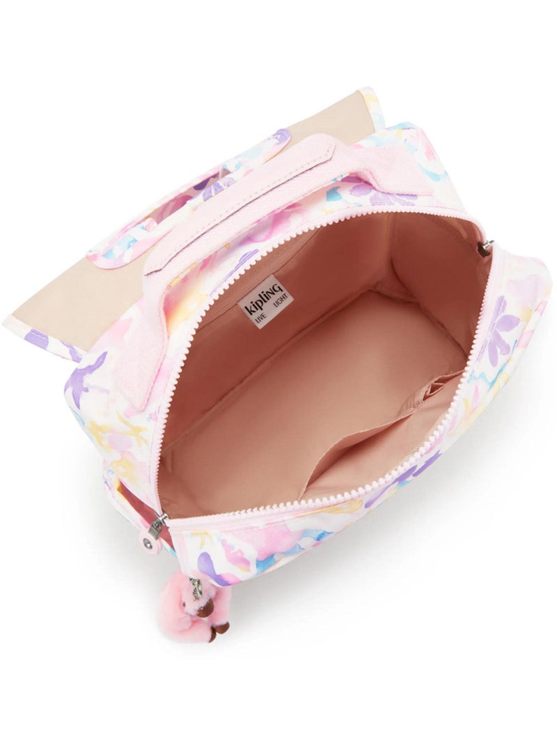 Cartable Maternelle Kipling Codie S Fleurs D'eau 30 CM - Qualité Premium Blanc Vert - Kiabi