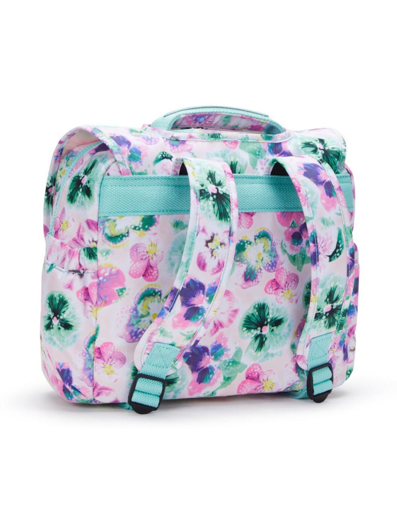 Cartable Maternelle Kipling Codie S Fleurs D'eau 30 CM - Qualité premium Blanc Vert - Kiabi