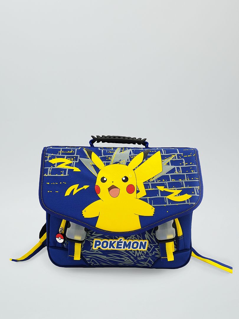 Cartable 'Pikachu' en toile bleu - Kiabi