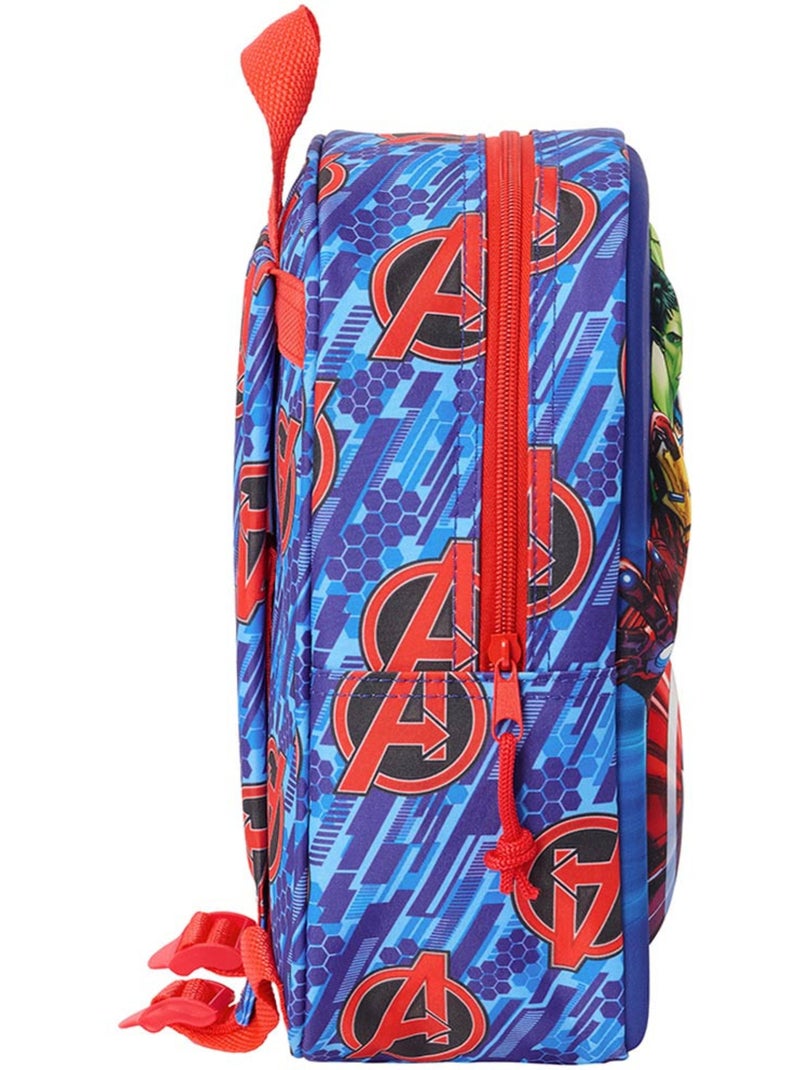 Cartable préscolaire SAFTA Avengers 3D panneau moulé imprimé Bleu Rouge - Kiabi