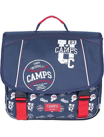 Cartable / sac à dos vintage CAMPS 38 cm – 2 compartiments à pattes