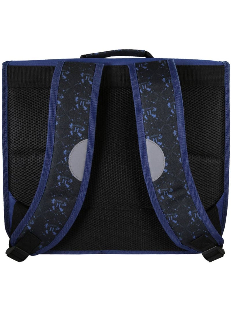 Cartable scolaire 38 cm 2 compartiments HARRY POTTER Hogwarts bleu noir Bleu marine - Kiabi