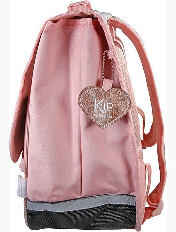 Cartable scolaire 38 cm 2 compartiments KIP Lovely Swan rose