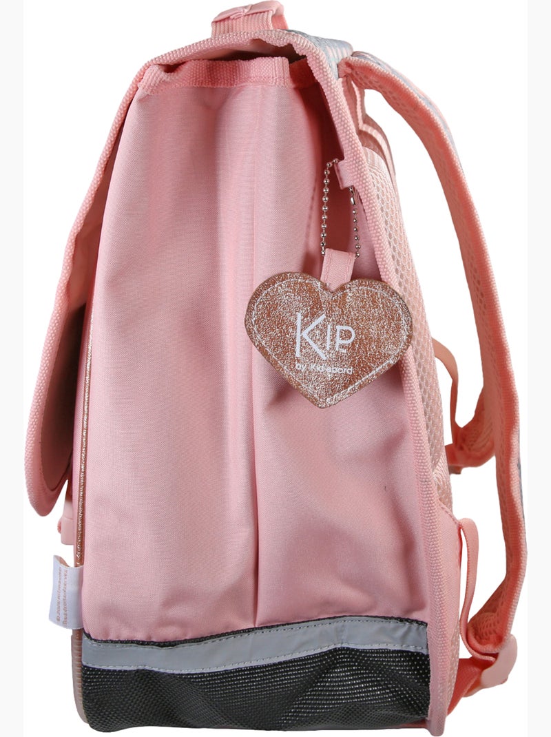 Cartable scolaire 38 cm 2 compartiments KIP Lovely Swan rose Rose - Kiabi