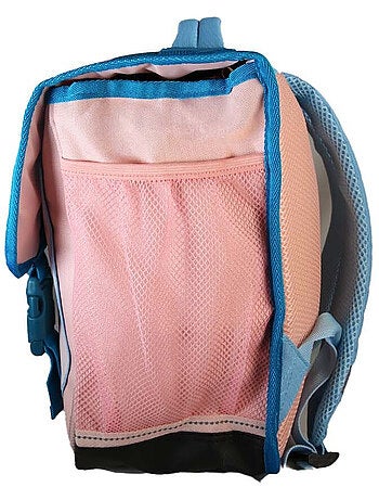 Cartable scolaire fille Cybel Licorne 38 cm bleu et rose 2 compartiments