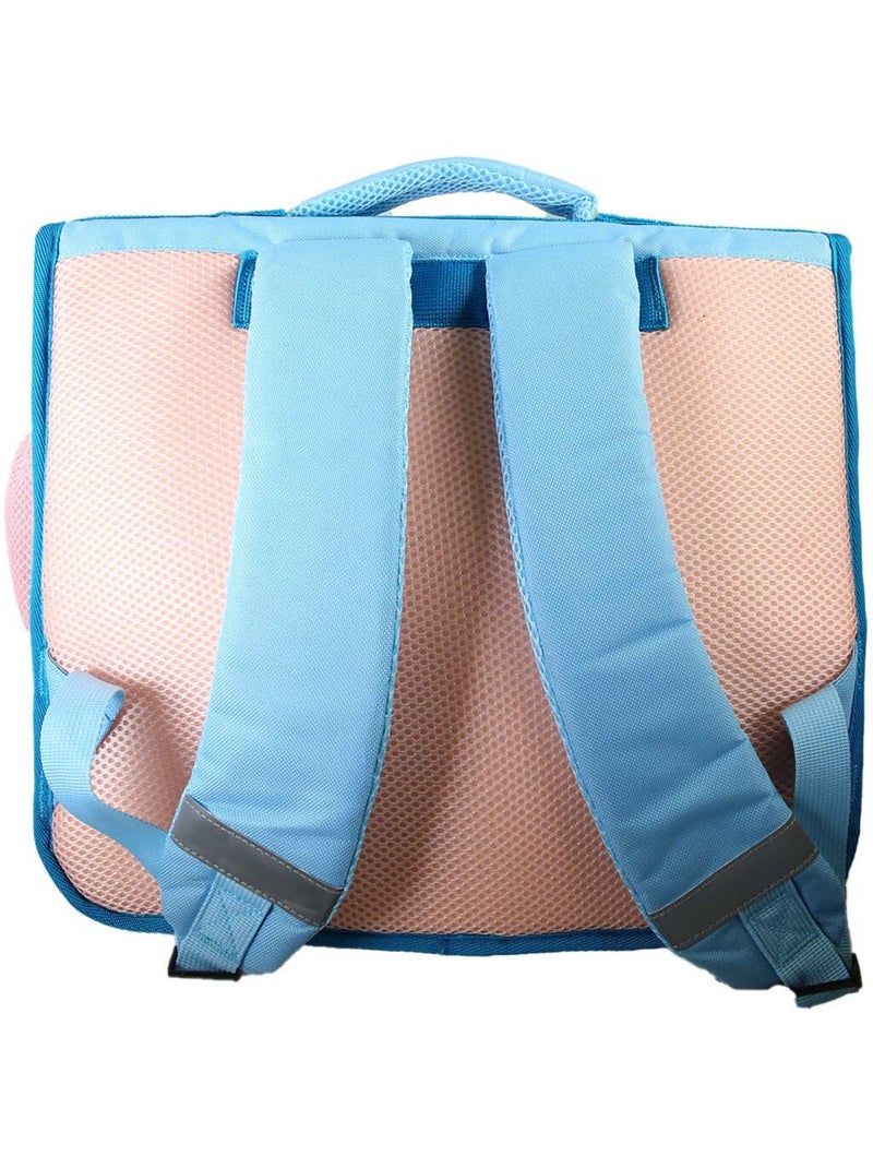 Cartable scolaire fille Cybel Licorne 38 cm bleu et rose 2 compartiments Multicolore - Kiabi