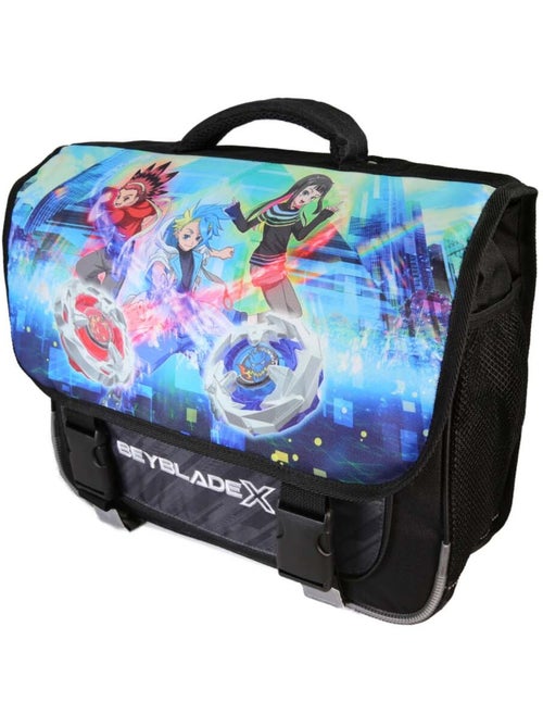 Cartable scolaire garçon 38 cm 2 compartiments BEYBLADE X noir bleu - Kiabi Cartable scolaire garçon 38 cm 2 compartiments BEYBLADE X noir bleu - Kiabi