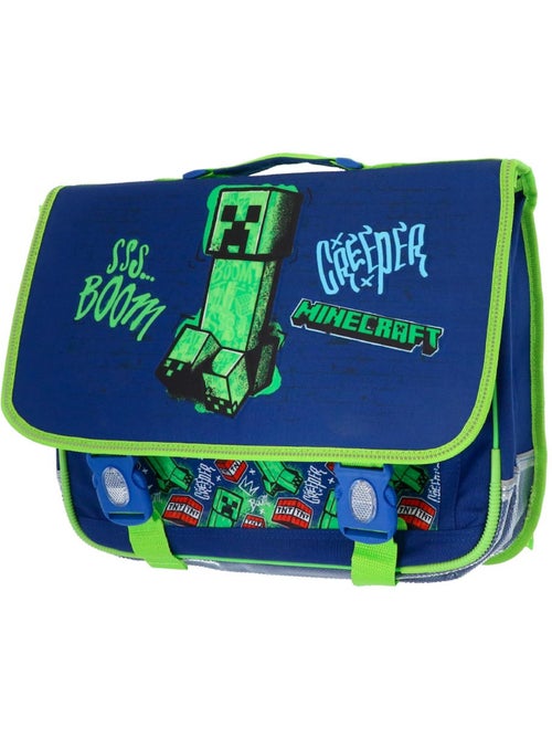 Cartable scolaire Minecraft Creeper boom polyester - Kiabi Cartable scolaire Minecraft Creeper boom polyester - Kiabi