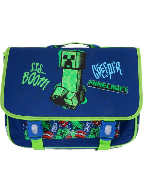 Cartable scolaire Minecraft Creeper boom polyester - Kiabi Cartable scolaire Minecraft Creeper boom polyester - Kiabi