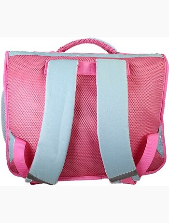 Cartable scolaire My Melody Birdy 38 cm effet holographique rose et bleu 2 compartiments