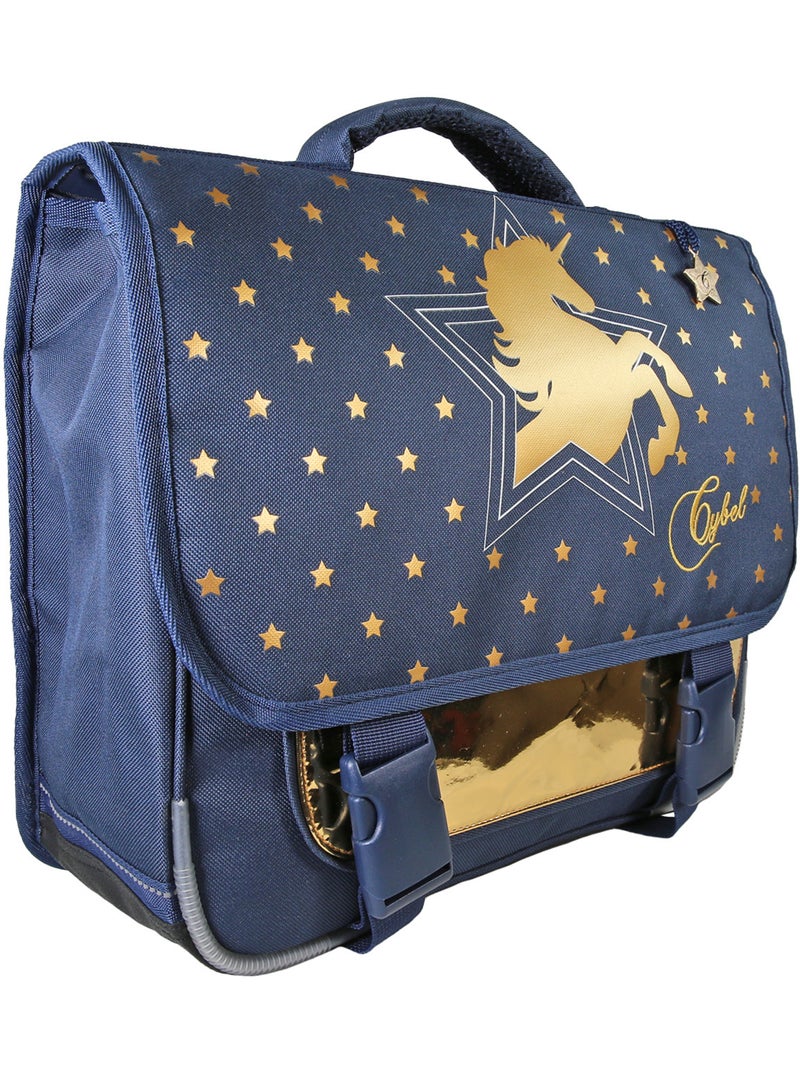 Cartable Scolaire Primaire 38cm Cybel Bleu Marine  2 Compartiments - Bagtrotter Bleu marine - Kiabi