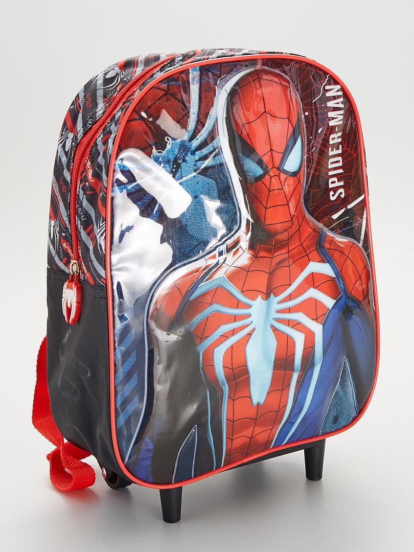Cartable 'Spider-Man' à roulettes rouge/noir - Kiabi