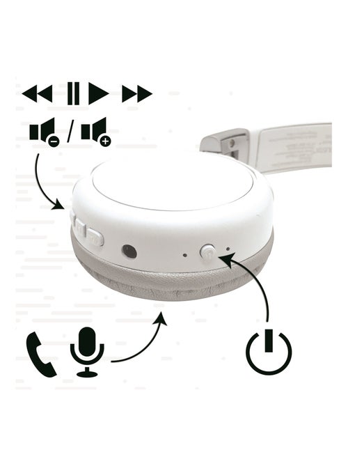 Casque 2 en 1 acoustix bluetooth et filaire - Kiabi Casque 2 en 1 acoustix bluetooth et filaire - Kiabi
