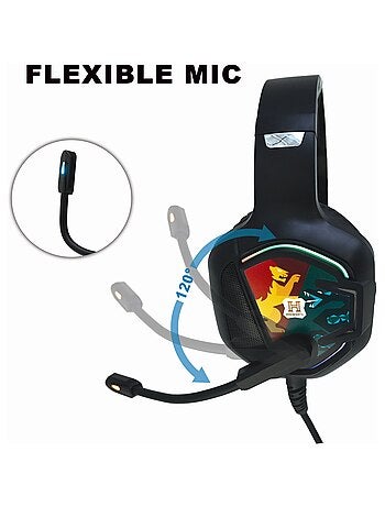 Casque gaming filaire lumineux harry potter