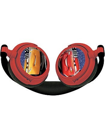 Casque stéréo filaire pliable avec limitation de volume d'écoute disney cars