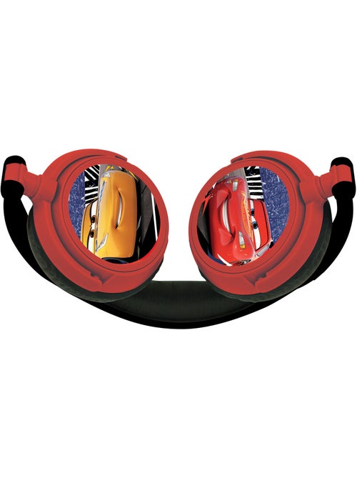 Casque stéréo filaire pliable avec limitation de volume d'écoute disney cars - Kiabi Casque stéréo filaire pliable avec limitation de volume d'écoute disney cars - Kiabi