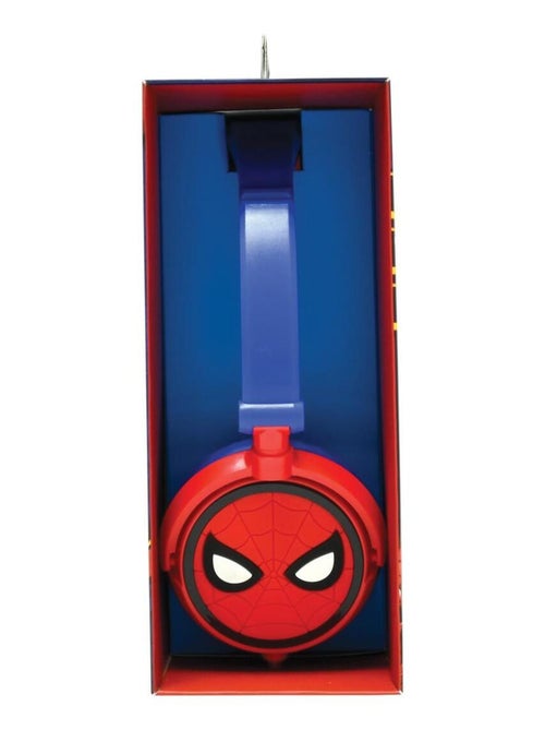 Casque stéréo filaire pliable avec limitation de volume d'écoute spiderman - Kiabi Casque stéréo filaire pliable avec limitation de volume d'écoute spiderman - Kiabi