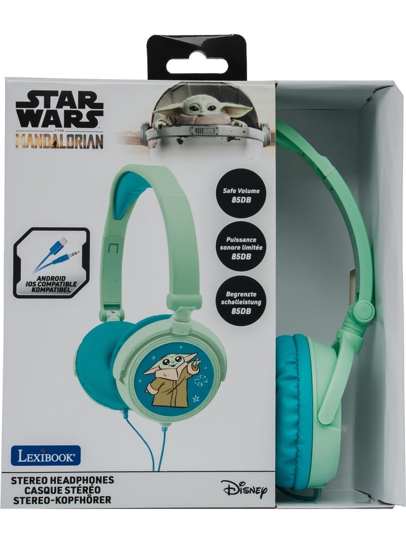 Casque stéréo filaire pliable avec limitation de volume d'écoute star wars Vert - Kiabi