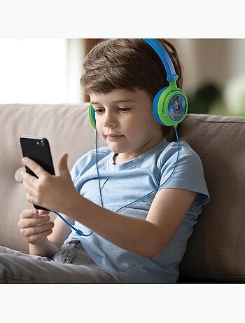 Casque stéréo filaire pliable avec limitation de volume d'écoute toy story