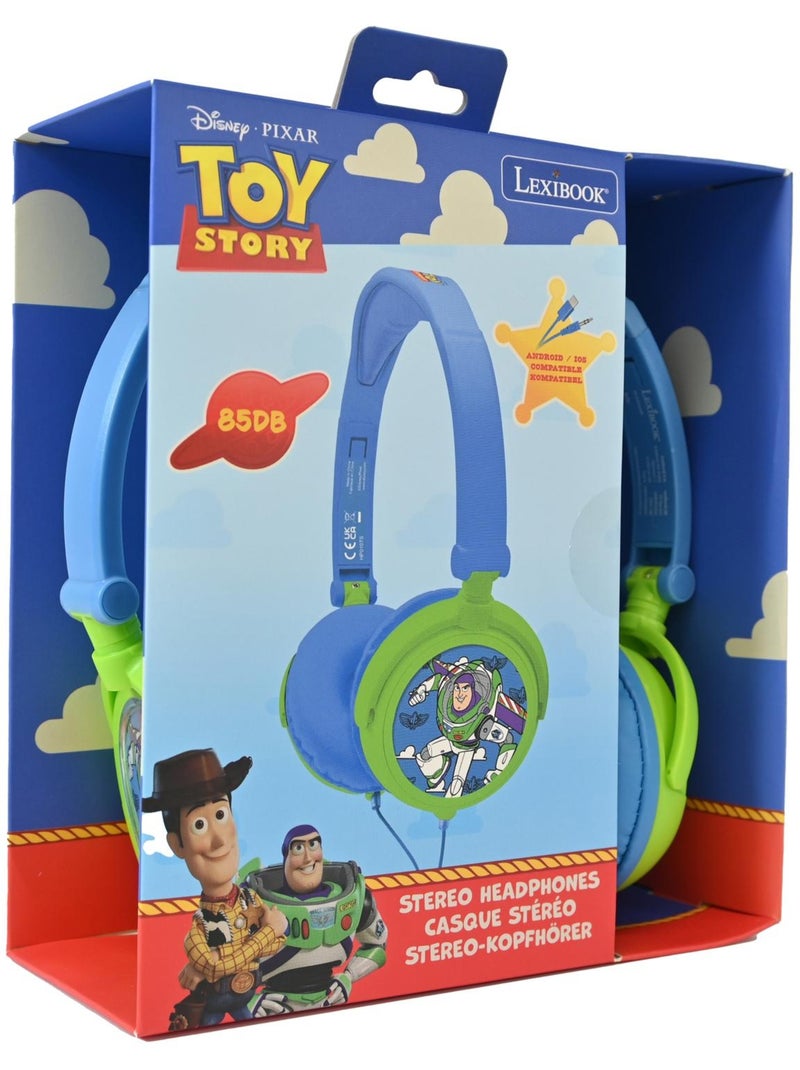 Casque stéréo filaire pliable avec limitation de volume d'écoute toy story Vert - Kiabi