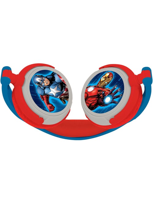 Casque stéréo filaire pliable avengers avec limitation de volume d'écoute - Kiabi Casque stéréo filaire pliable avengers avec limitation de volume d'écoute - Kiabi