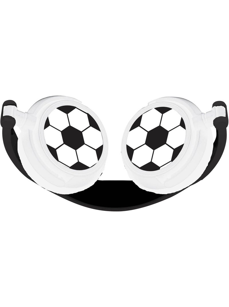 Casque stéréo filaire pliable football avec limitation de volume d'écoute Noir - Kiabi
