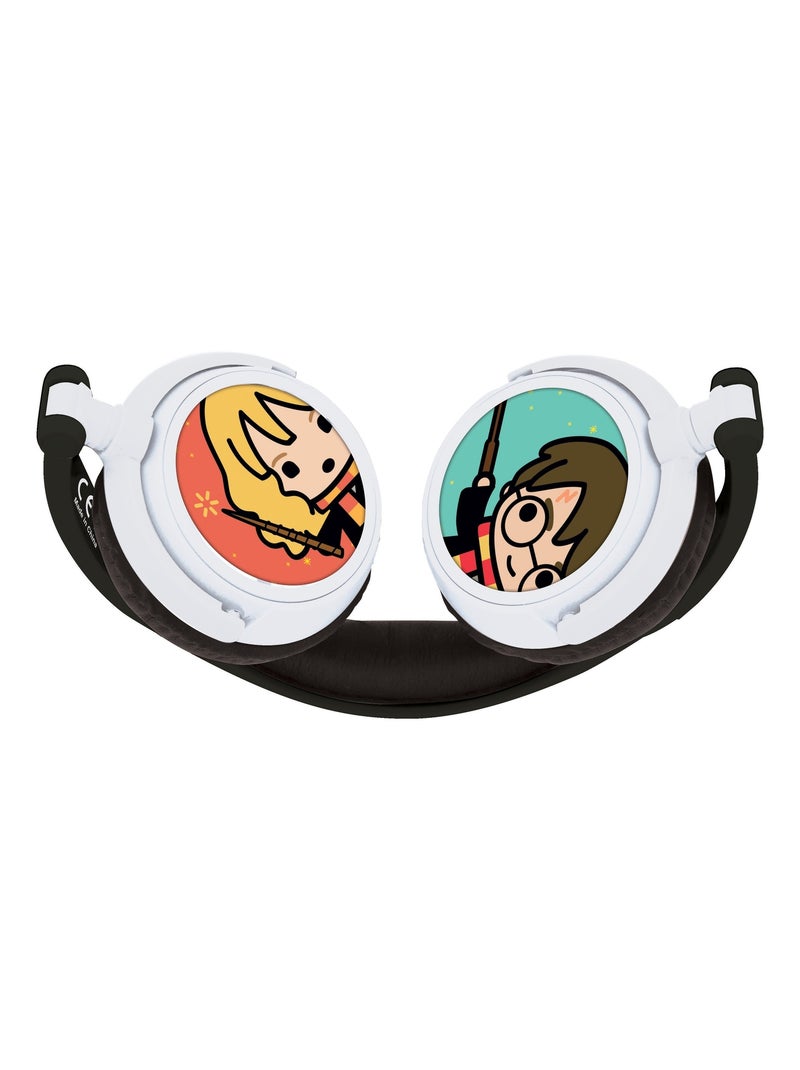 Casque stéréo filaire pliable harry potter avec limitation de volume d'écoute Blanc - Kiabi