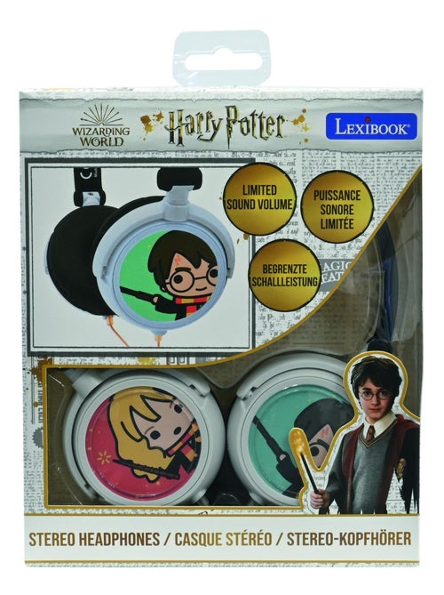 Casque stéréo filaire pliable harry potter avec limitation de volume d'écoute - Kiabi Casque stéréo filaire pliable harry potter avec limitation de volume d'écoute - Kiabi