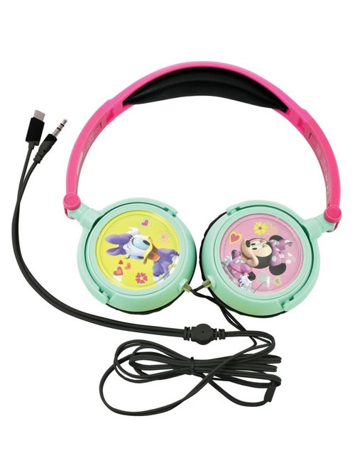 Casque stéréo filaire pliable minnie mouse avec limitation de volume d'écoute - Kiabi Casque stéréo filaire pliable minnie mouse avec limitation de volume d'écoute - Kiabi