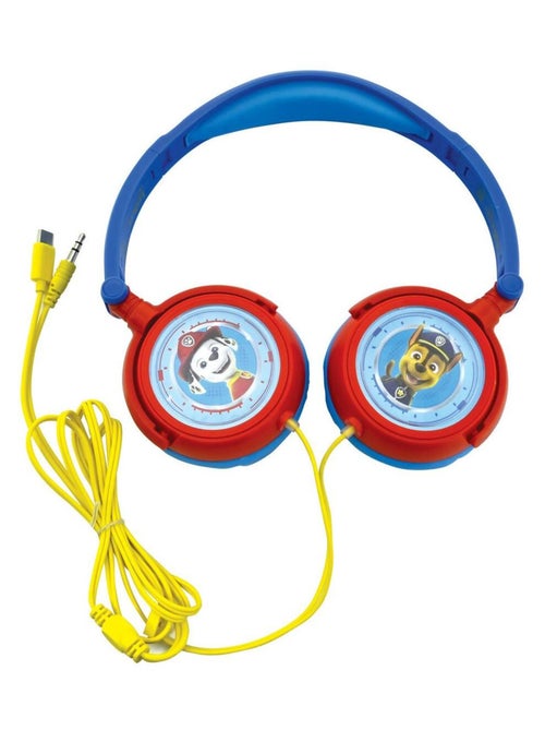 Casque stéréo filaire pliable pat' patrouille pour enfants avec limitation de volume d'écoute - Kiabi Casque stéréo filaire pliable pat' patrouille pour enfants avec limitation de volume d'écoute - Kiabi