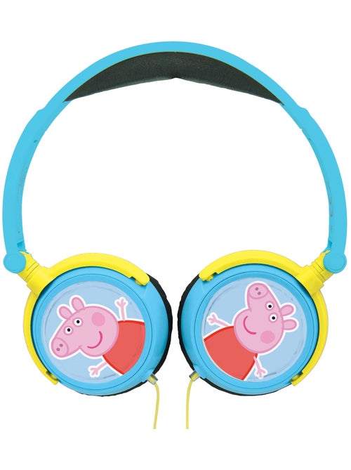 Casque stéréo filaire pliable peppa pig avec limitation de volume d'écoute - Kiabi Casque stéréo filaire pliable peppa pig avec limitation de volume d'écoute - Kiabi