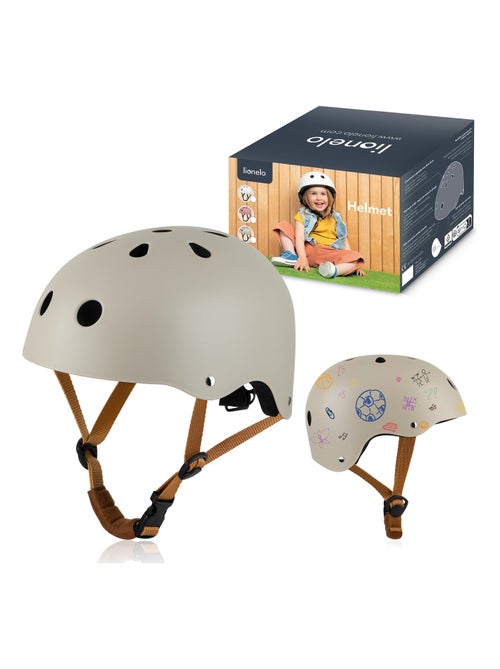 Casque vélo enfant - LIONELO - 50-56 cm - Possibilité de décoration - Certification Intertek - Kiabi Casque vélo enfant - LIONELO - 50-56 cm - Possibilité de décoration - Certification Intertek - Kiabi