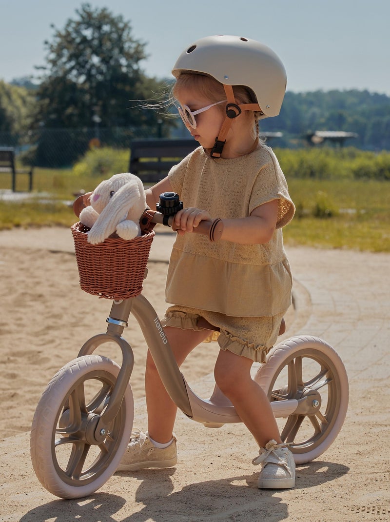 Casque vélo enfant - LIONELO - 50-56 cm - Possibilité de décoration - Certification Intertek Beige - Kiabi