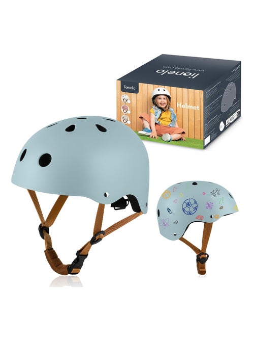 Casque vélo enfant - LIONELO - 50-56 cm - Possibilité de décoration - Certification Intertek - Kiabi Casque vélo enfant - LIONELO - 50-56 cm - Possibilité de décoration - Certification Intertek - Kiabi