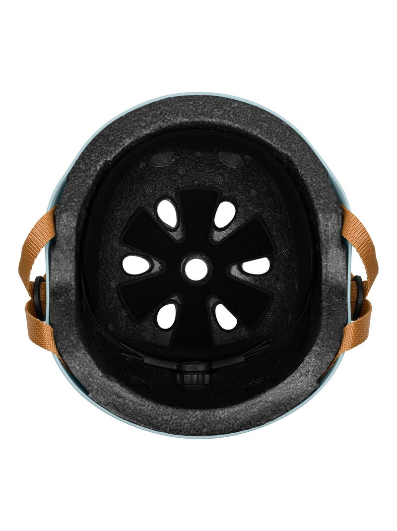 Casque vélo enfant - LIONELO - 50-56 cm - Possibilité de décoration - Certification Intertek Bleu clair - Kiabi