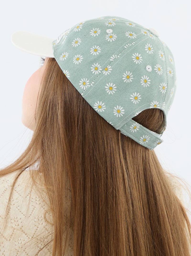 Casquette à motif réglable par scratch Vert - Kiabi