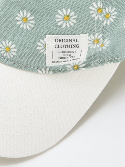 Casquette à motif réglable par scratch - Kiabi