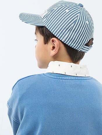 Casquette à rayures