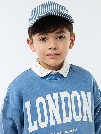 Casquette à rayures