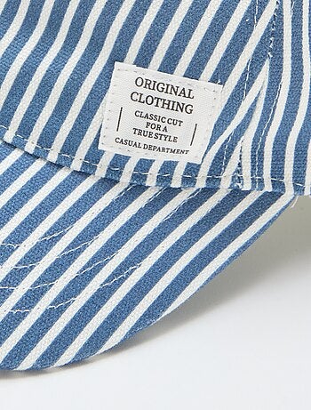 Casquette à rayures