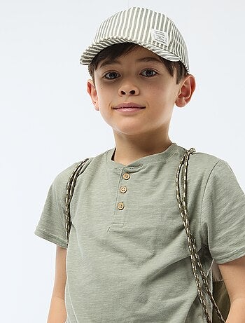 Casquette à rayures