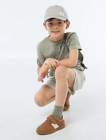 Casquette à rayures