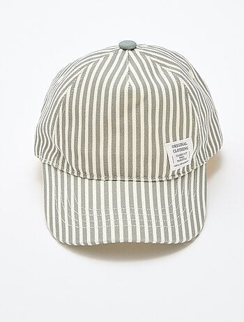 Casquette à rayures