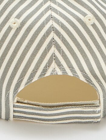 Casquette à rayures