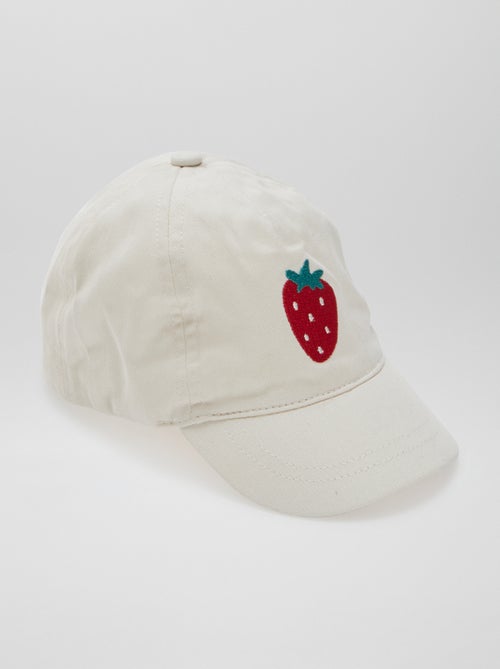 Casquette avec broderie 'fraise' - Kiabi