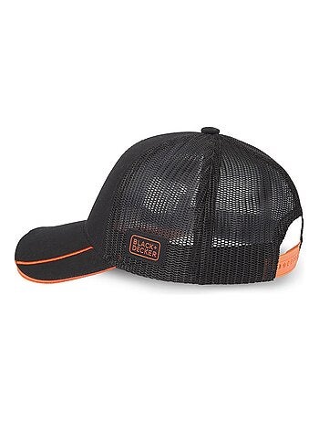 Casquette avec filet work homme avec led black & decker