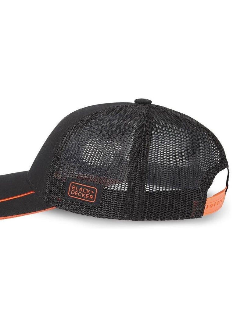 Casquette avec filet work homme avec led black & decker Noir - Kiabi