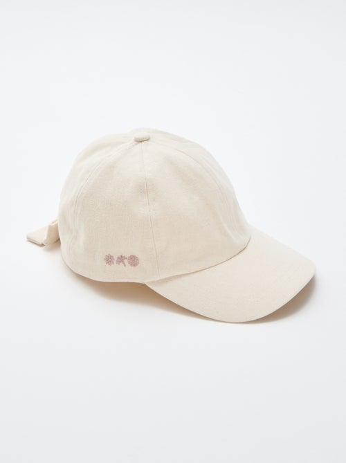 Casquette avec nœud fantaisie à la base - Kiabi